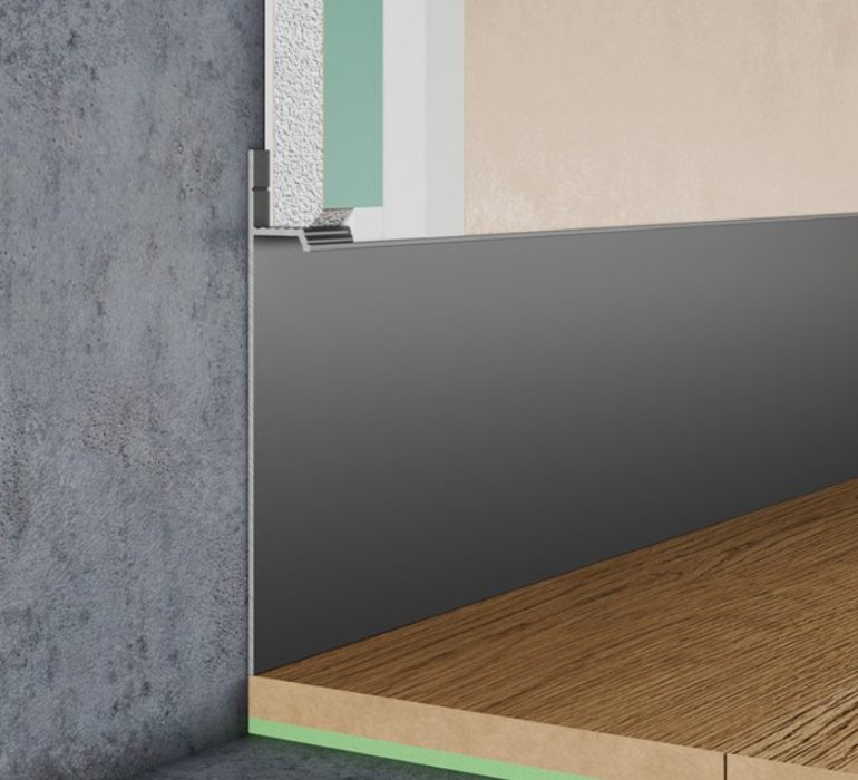 Скрытый плинтус и подсветка: эффектный способ оформить стены